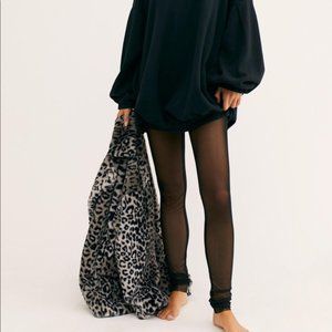 Free People Make It Happen Mesh Leggings L